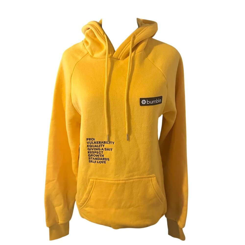Bumble yellow inspiration hoodie size S